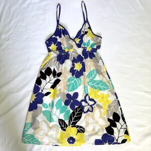 Vintage Aeropostle Y2K 2000s Spaghetti Strap Mini Dress Floral Print Size Medium